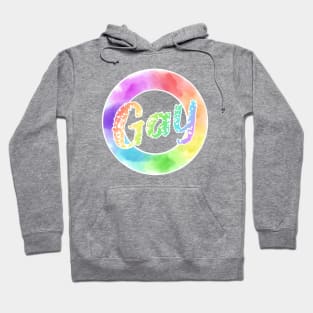 Candy-Toned Gay Watercolour Hoodie